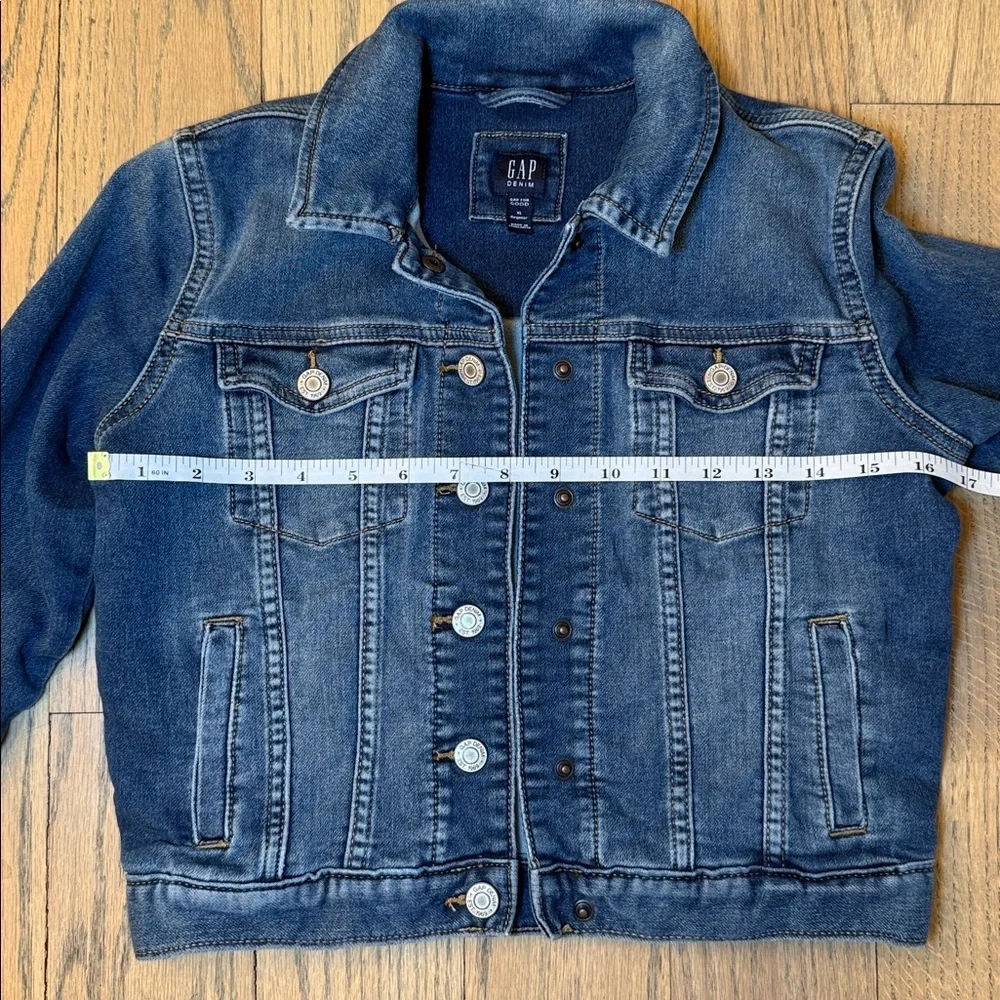 GAP Kids Girls Classic Denim Blue Jean Jacket Size X-Large